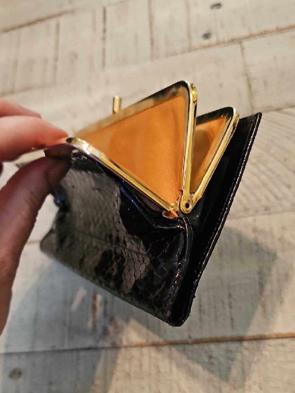 Neiman Marcus Vintage Snakeskin Clutch - Picture 5 of 7